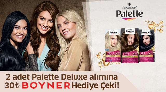 2 Adet Palette Deluxe Alışverişinize kampanyası