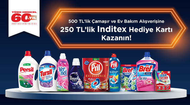 500 TL'lik Çamaşır ve Ev Bakım Alışverişine kampanyası