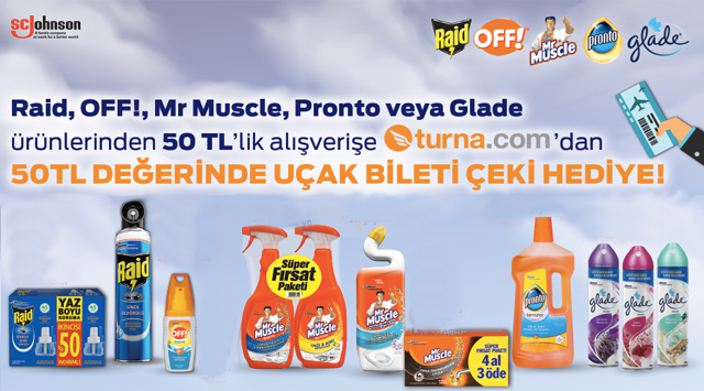 50 TL ve Üzeri Sc.Jhonsons Ürünleri Alışverişinize kampanyası