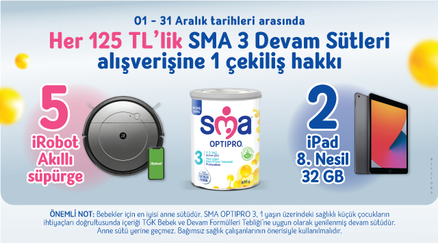 SMA Ürünleri Alışverişinize kampanyası