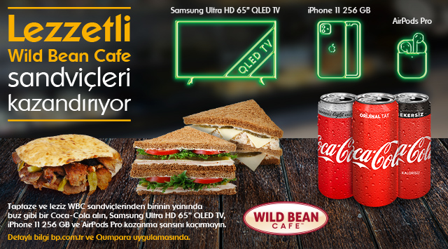 WBC Sandviç ve Coca Cola Alışverişinize ÇEKİLİŞ HAKKI kampanyası