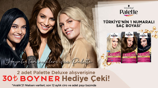2 Adet Palette Deluxe Alışverişinize kampanyası