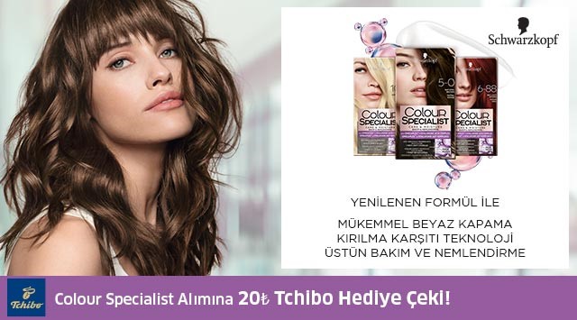 1 Adet Colour Specialist Alışverişinize kampanyası