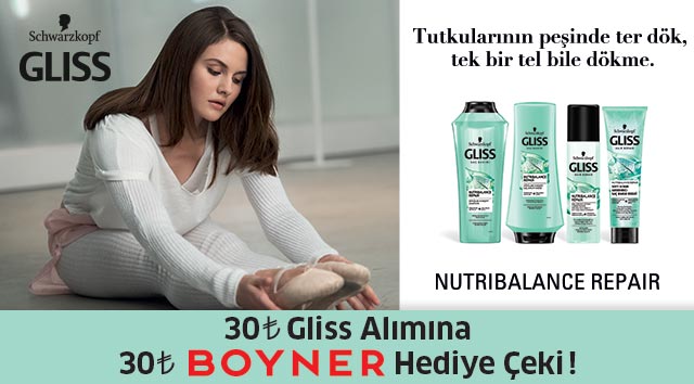 30 TL ve Üzeri Gliss Alışverişinize kampanyası