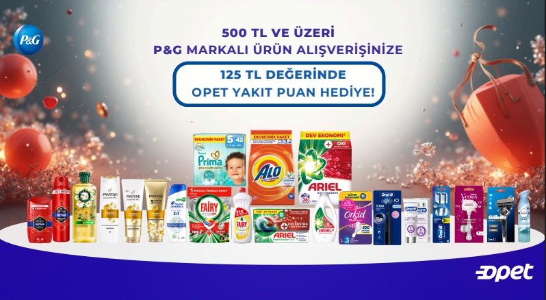 500 TL ve üzeri P&G Ürün Alışverişinize kampanyası