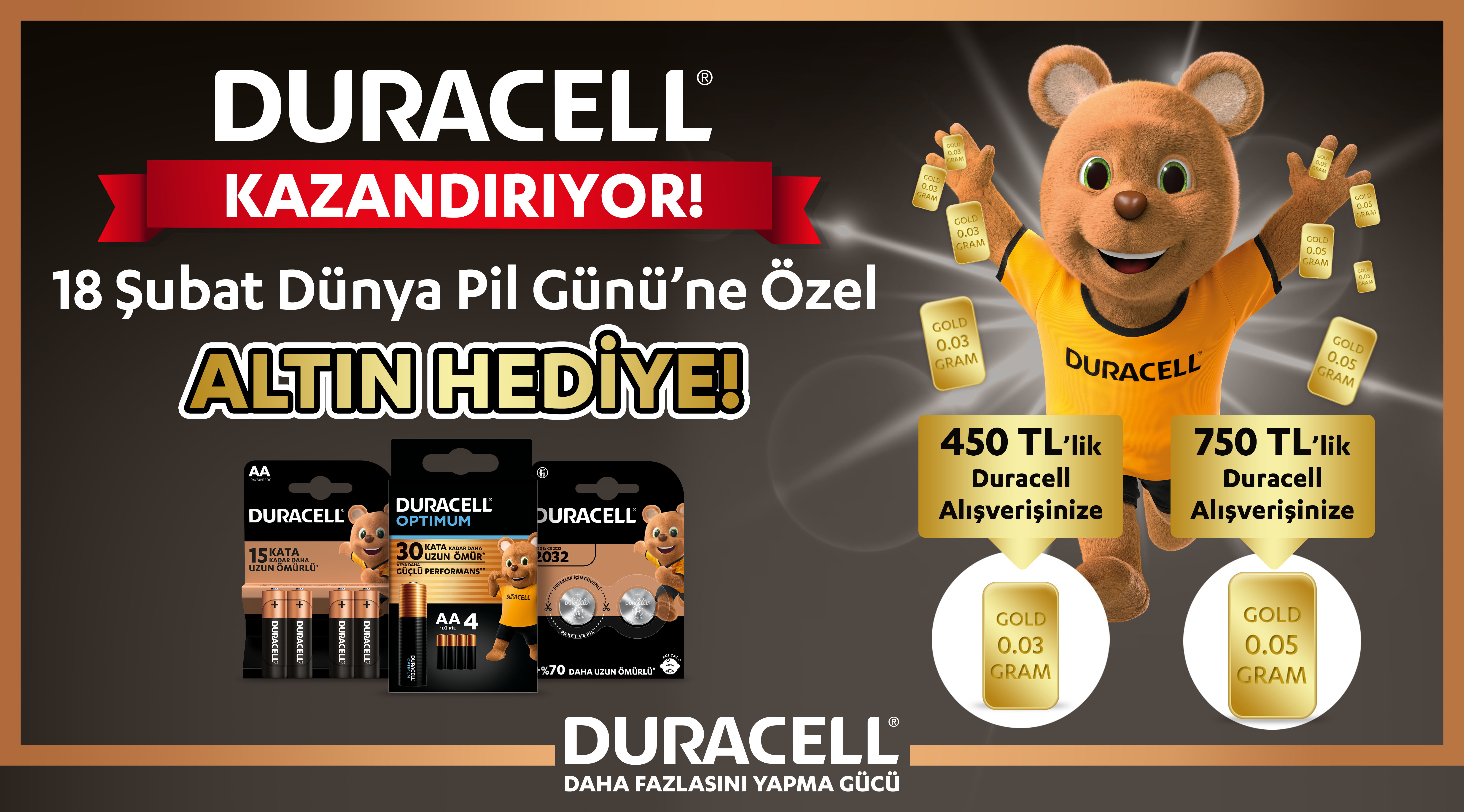 Duracell Alışverişinize ALTIN kampanyası
