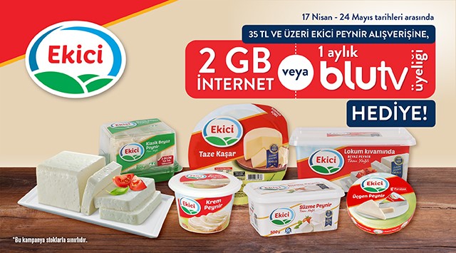35 TL ve Üzeri Ekici Peynir Alışverişinize kampanyası