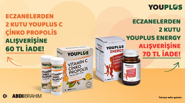 2 Adet Youplus Ürünleri Alışverişinize kampanyası