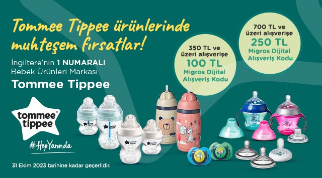 Tommee Tippee Alışverişinize kampanyası