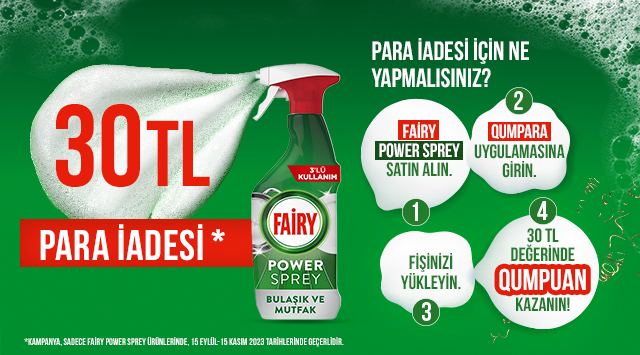 Fairy Power Sprey Alışverişinize kampanyası
