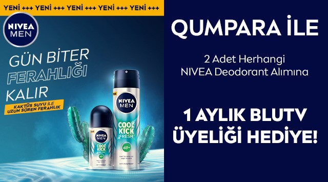 2 Adet Nivea Deodorant Alışverişinize kampanyası