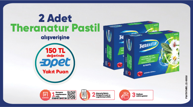 2 adet Theranatur Pastil Alışverişinize kampanyası