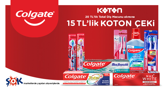 20 TL ve Üzeri Colgate Alışverişinize kampanyası