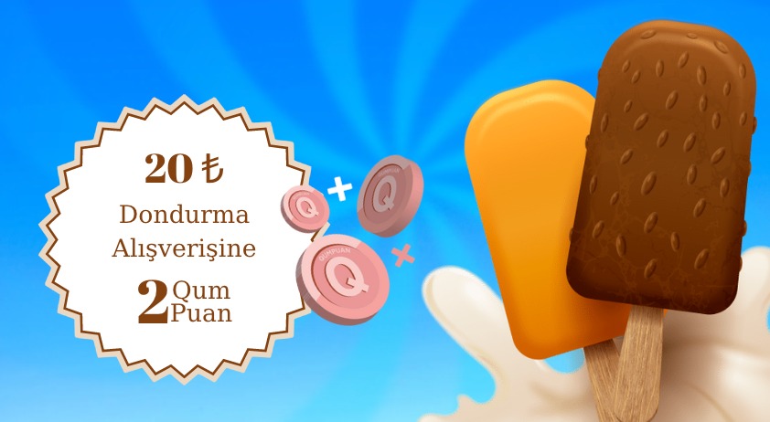 20 TL ve Üzeri Dondurma Alışverişinize kampanyası