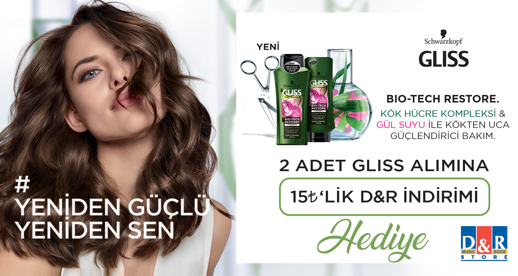 2 Adet Gliss Alışverişinize kampanyası