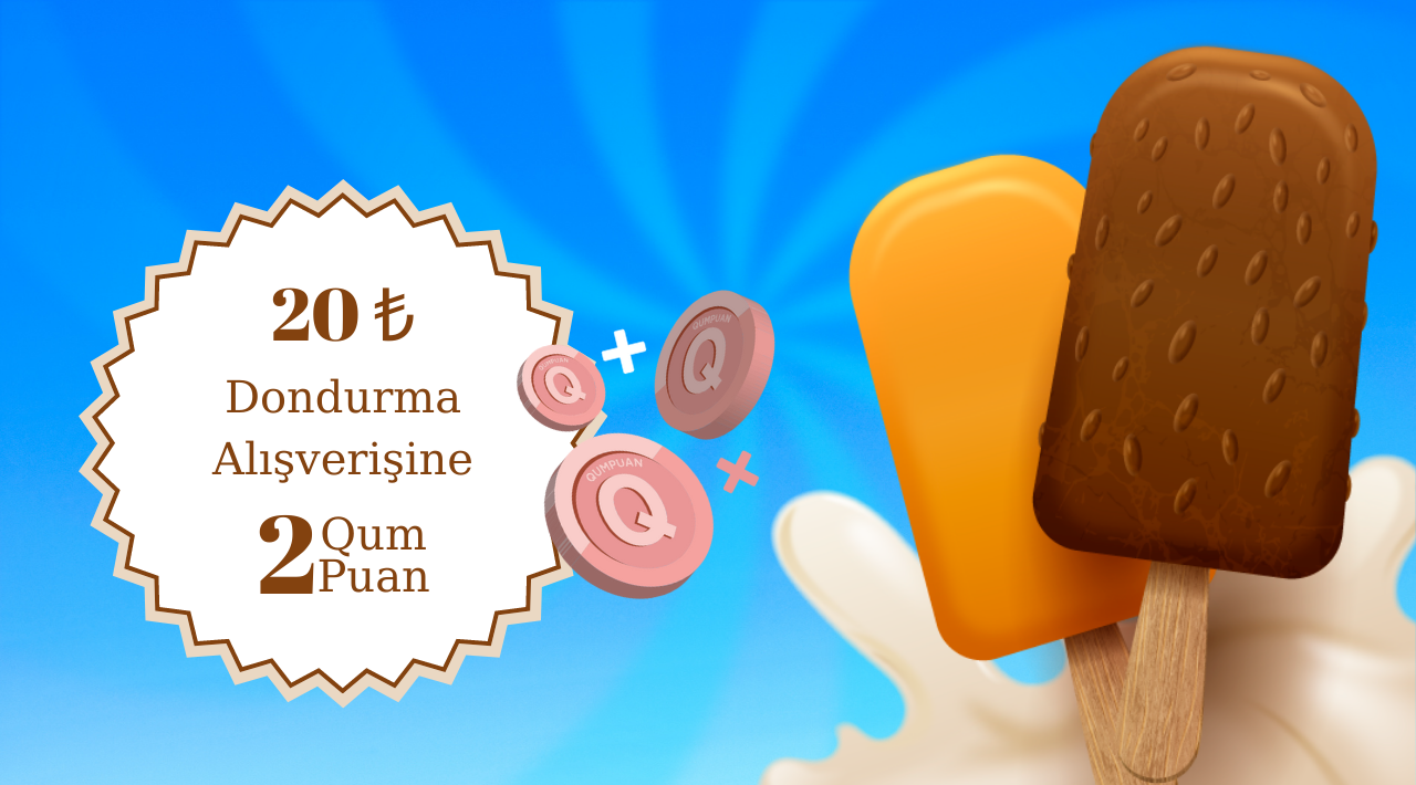 20 TL ve Üzeri Dondurma Alışverişinize kampanyası