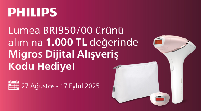 Philips BRI950/00 Ürün Alışverişinize 1000 TL MİGROS DİJİTAL ALIŞVERİŞ KODU kampanyası