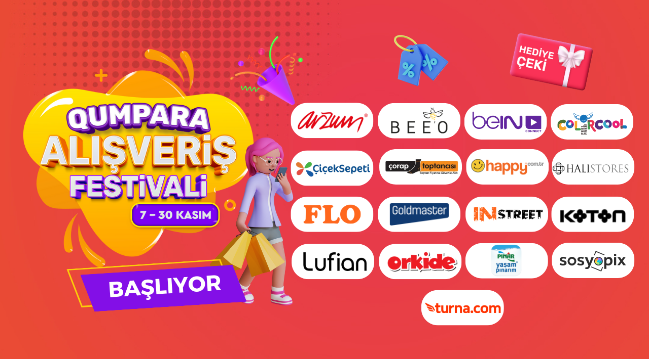 Qumpara Alışveriş Festivali Sizi Bekliyor kampanyası