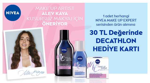 1 adet NIVEA Make Up Expert Alışverişinize kampanyası
