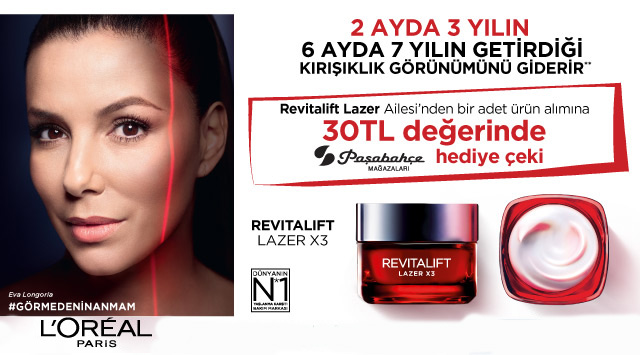 1 Adet Loreal Paris Lazer Alışverişinize kampanyası