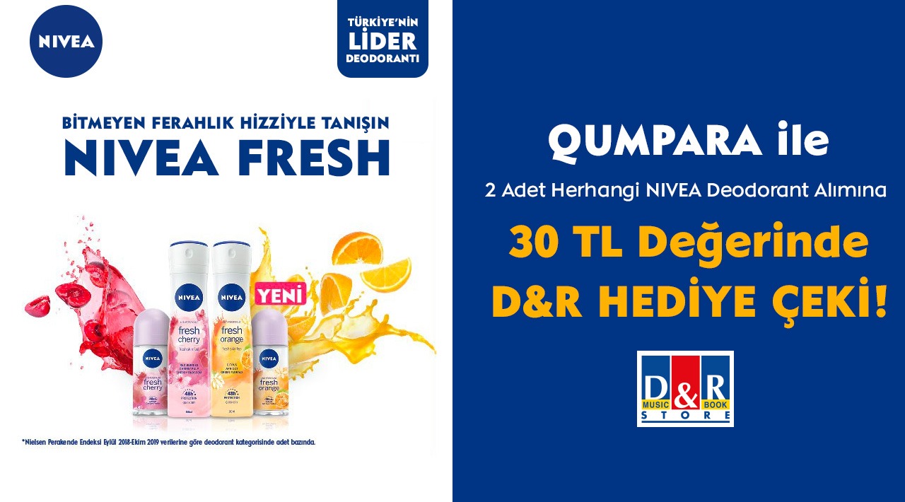 2 Adet Nivea Deodorant Alışverişinize kampanyası