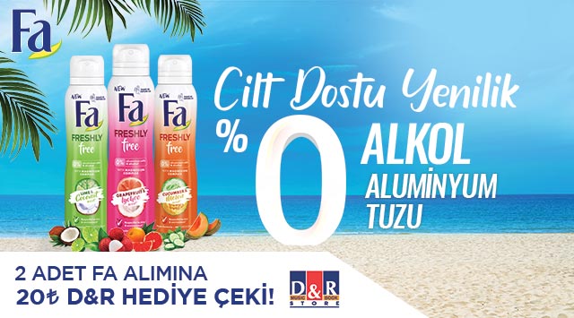 2 Adet Fa Alışverişinize kampanyası