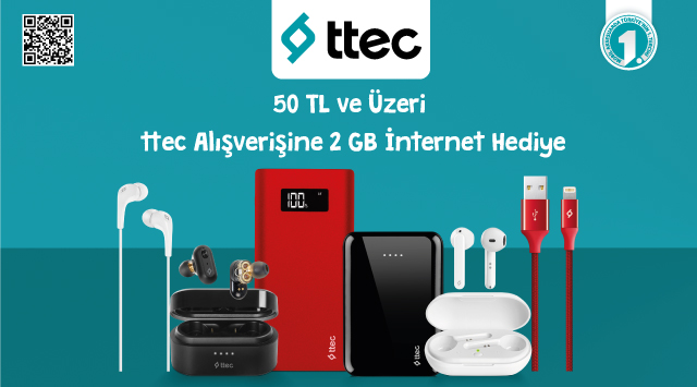 50 TL ve Üzeri TTEC Alışverişinize kampanyası