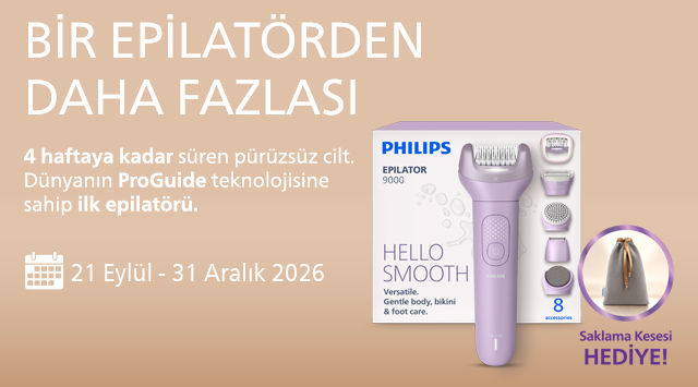 Philips Epilator Alışverişinize kampanyası