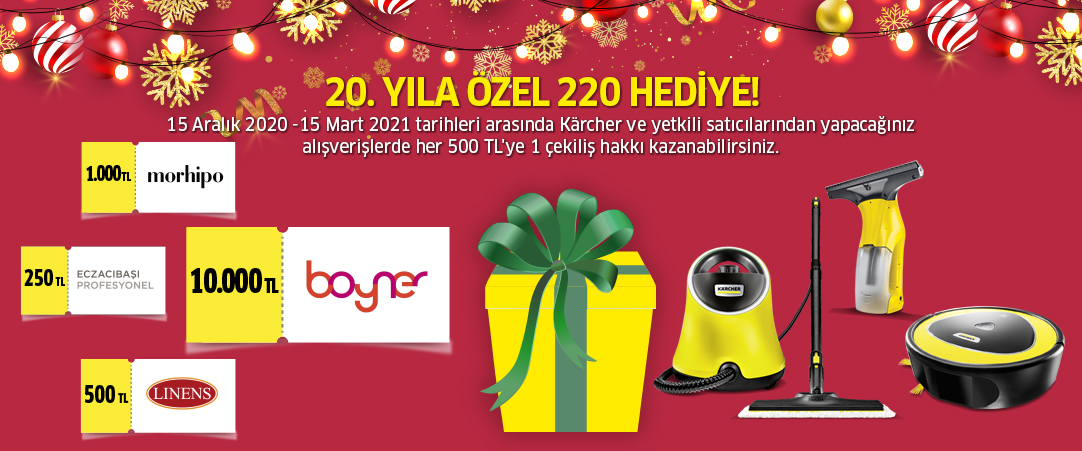 500 TL ve Üzeri Kaercher Alışverişinize kampanyası
