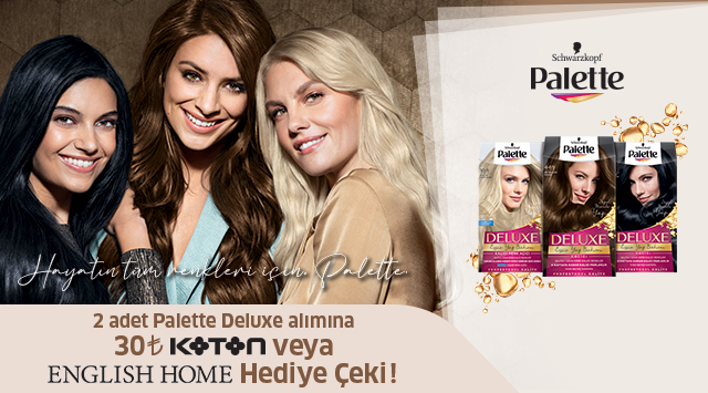 2 Adet Palette Deluxe Alışverişinize kampanyası