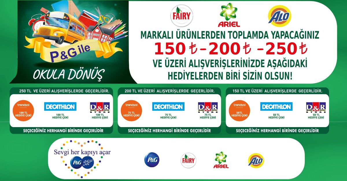 Fairy, Ariel, Alo Alışverişinize kampanyası