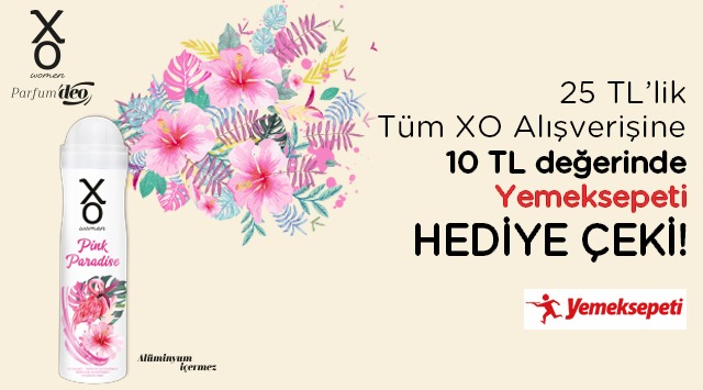 25 TL ve Üzeri XO Parfüm Alışverişinize kampanyası