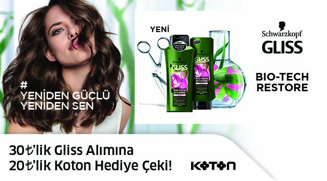 30 TL ve Üzeri Gliss Alışverişinize kampanyası