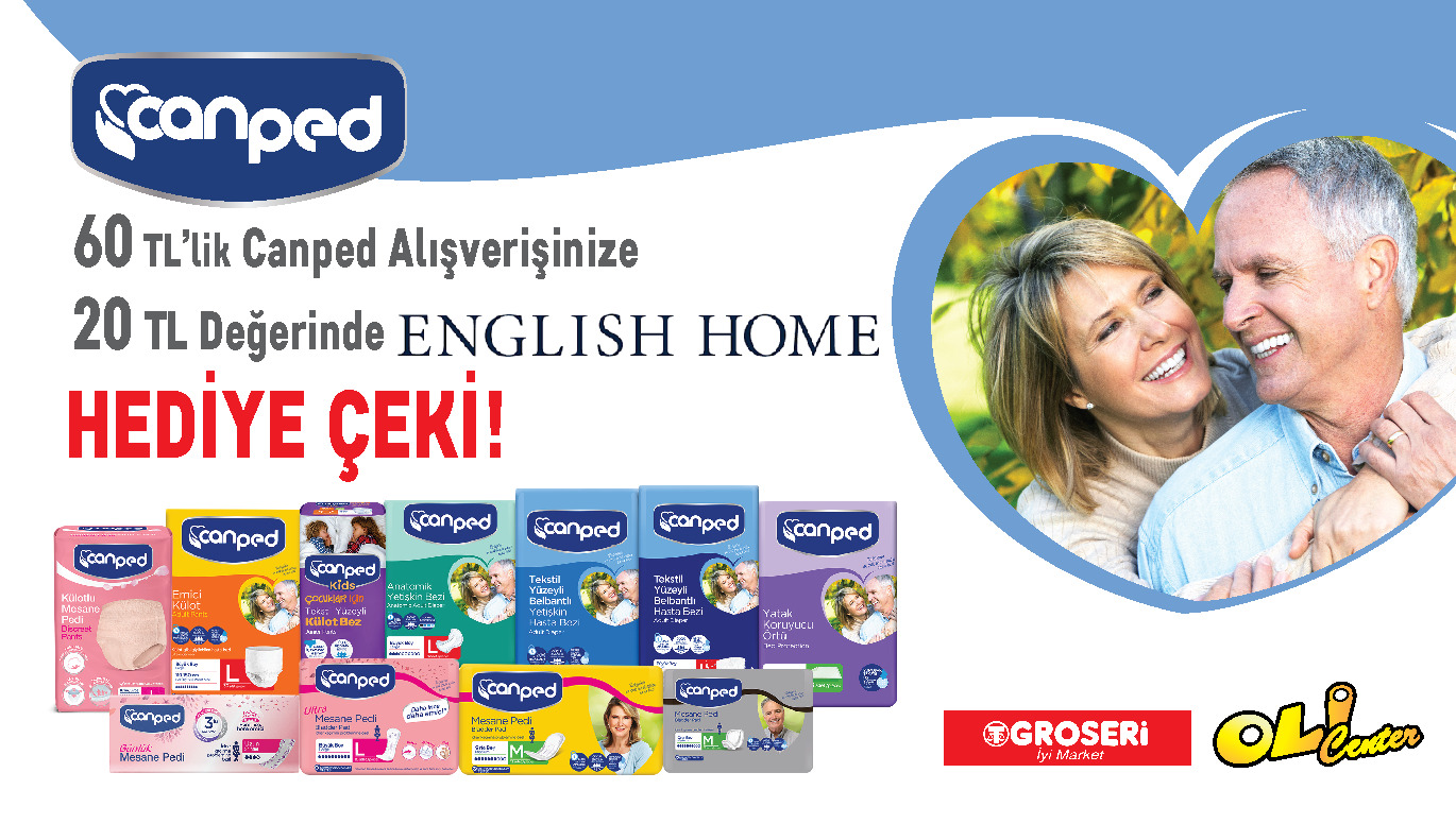 60 TL ve Üzeri Canped Alışverişinize kampanyası
