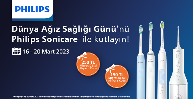 Philips Sonicare Ürün Alışverişinize kampanyası