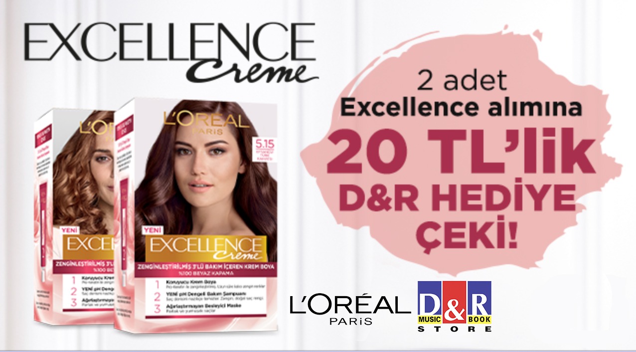 2 Adet Excellence Alışverişinize kampanyası