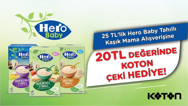 25 TL ve Üzeri Hero Baby Alışverişinize kampanyası