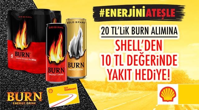 20 TL ve Üzeri Burn Alışverişinize kampanyası