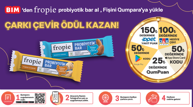 Fropie Alışverişinize ÇARK HAKKI kampanyası