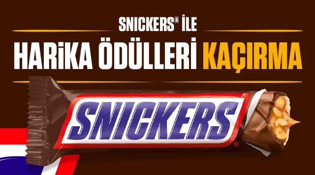 Snickers ile HARİKA ÖDÜLLERİ KAÇIRMA kampanyası