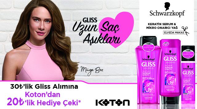 30 TL Gliss Alışverişinize kampanyası
