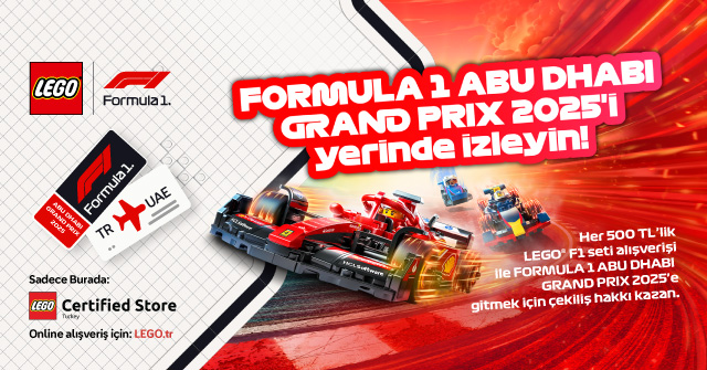 Lego Formula 1 Alışverişinize kampanyası