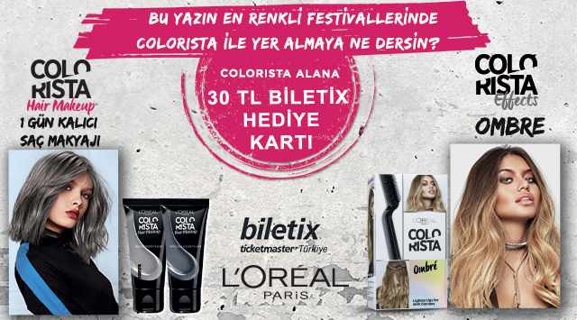 1 Adet Colorista Ürünü Alışverişinize kampanyası