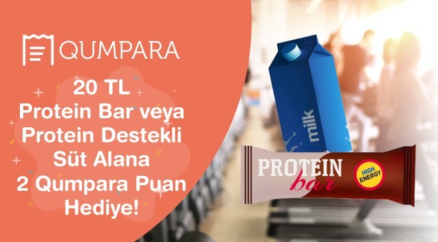 20 TL Proteinli Ürün Alışverişinize kampanyası