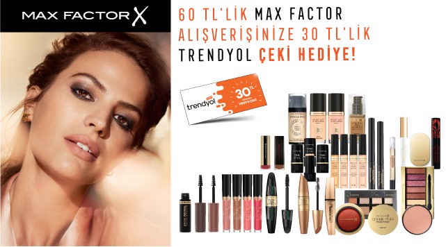 60 TL ve Üzeri Max Factor Alışverişinize kampanyası