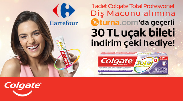 1 Adet Colgate Total Alışverişinize kampanyası