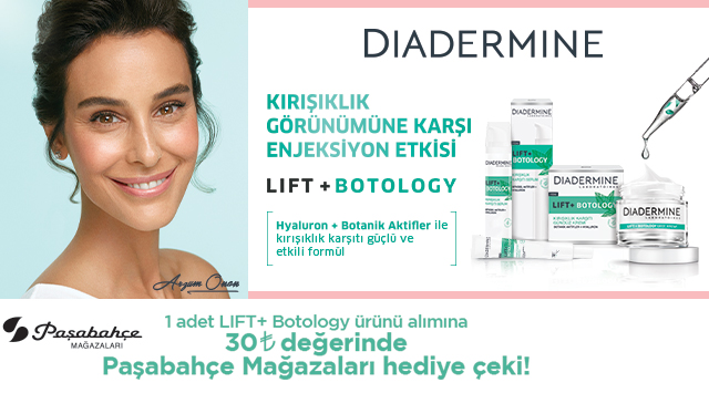 1 Adet Diadermine Botology+Lift Alışverişinize kampanyası