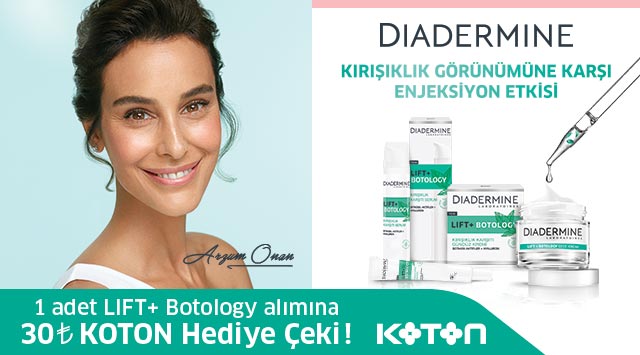 1 Adet Diadermine Botology ve Lift Alışverişinize kampanyası