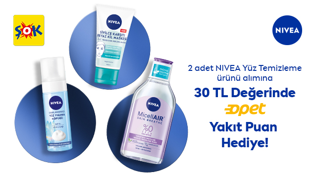 2 adet Nivea Yüz Temizleme ürünü alışverişine kampanyası