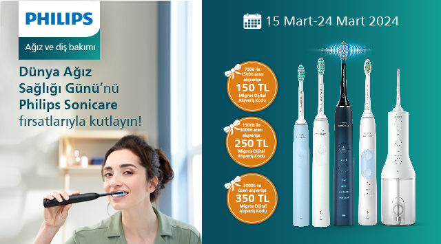 Philips Sonicare Alışverişinize MİGROS DİJİTAL KOD kampanyası